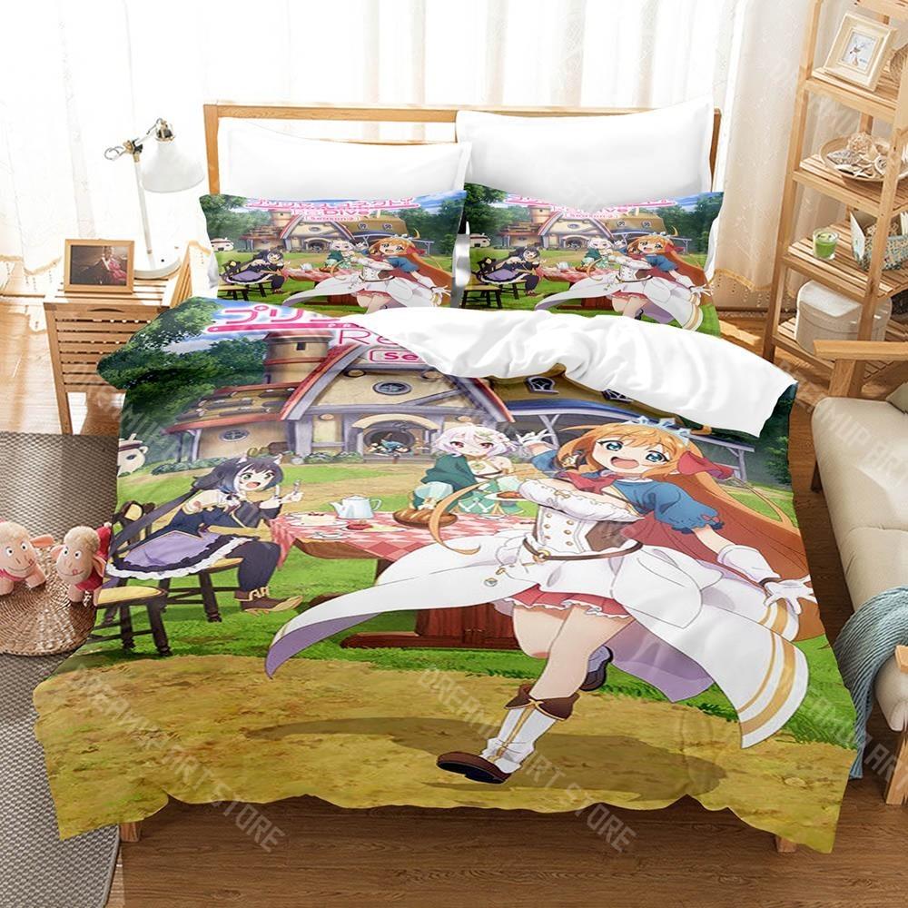 3D Printed Princess Connect! ReDive Bedding Set for Boys Girls Duvet Cover Pillowcase Twin Queen King Full Single Double Sizes
