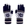 Men Student Full Fingers Gloves Christmas Snowflakes Gloves Unisex Gloves Korean Style Mittens
