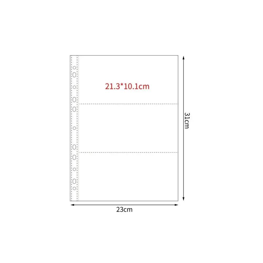 A4 Multiple Pockets Kpop Photocard Binder PP Transparent Photo Album Refill Page Card Stamp Die Jewelry Storage Photocard Holder