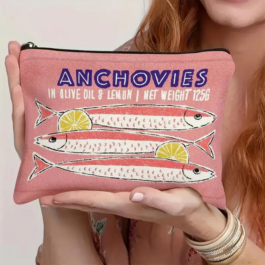 Printed Makeup Pouch Set for Women - Floral Cosmetic Bag Organizer, Travel Toiletry Case