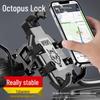 Shockproof Anti-shake Octopus Phone Holder for Motorcycle and Electric Vehicle Navigation