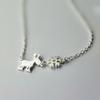 Sweet Silver Plated Deer Pendant Necklace - Christmas Gift