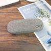Fashion Retro Portable Glasses Case for Men Women Linen Cloth Compression Resistance Eyeglass Cases Cover Hard Glasses Box Storage