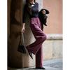 Demana Autumn Warm Chenille Pleated Wide-Leg Casual Pants