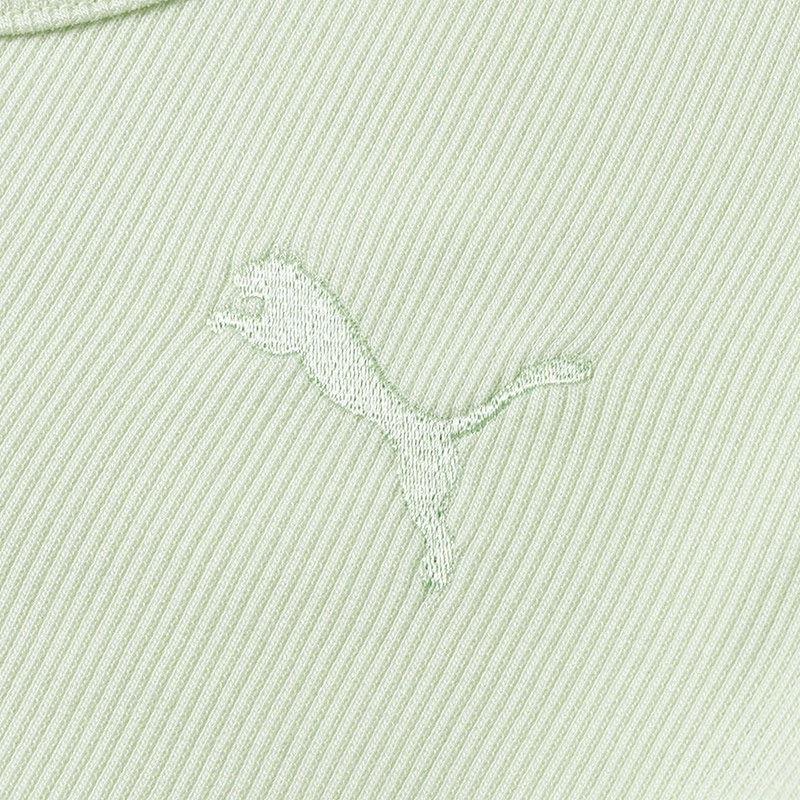 PUMA Breathable Comfortable Slim Fit Long Sleeve Knit Top Women tops Green 628475-80