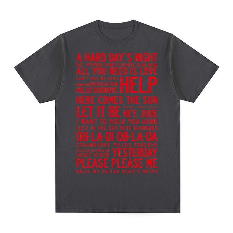 Hey Jude Einige Songs Vintage T-Shirt Rockband Baumwolle Herren T-Shirt Neues TEE TSHIRT Damen Oberteile