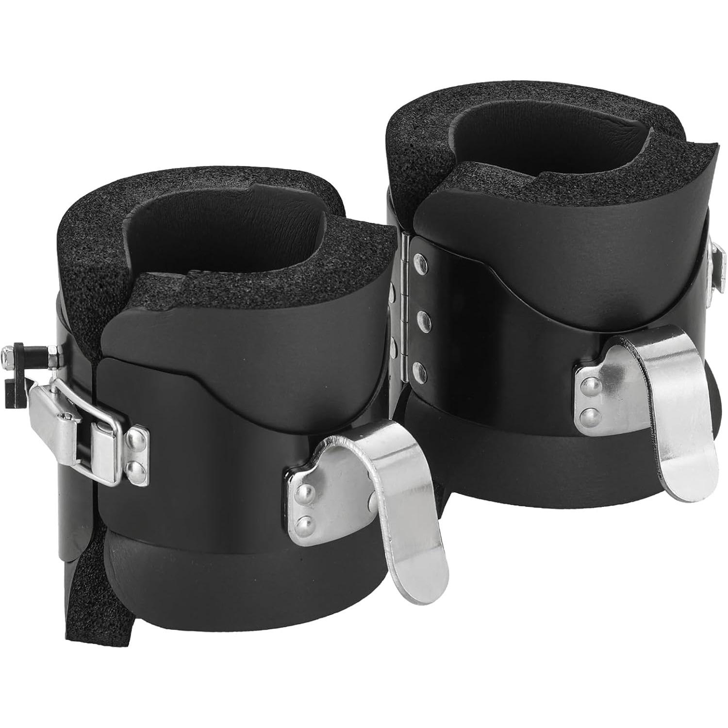 Gravity Boots Inversion Boots, Gravity Boots Hanging Upside Down with 2 Gravity Hook, Anti Gravity Inversion Boots for Core Gym Fitness Exerciser чёрный