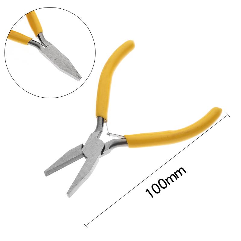 Yellow Color Stainless Steel Mini Pliers Tools Set Cutting Wire Plier Kits For Handcraft Beading DIY Jewelry Making Accessories