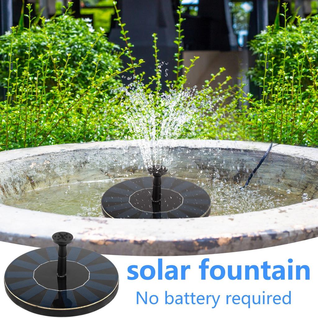 Solar Powered Fountain Pump for Bird Bath, Outdoor Water Feature, Garden Pond, Eco-Friendly Floating Solar Fountain Kit