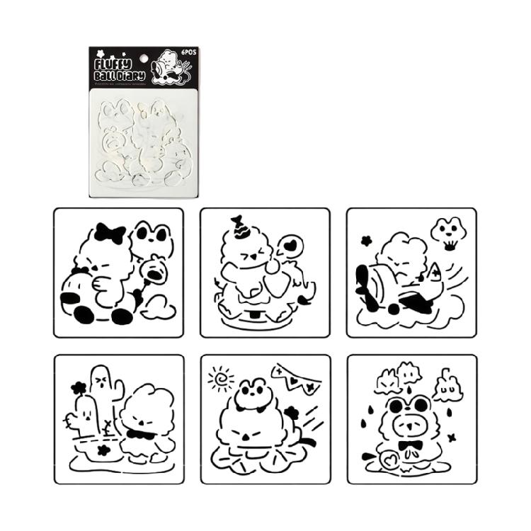 

6Pcs Hollow Out Reusing Detailed Drawing Guides Templates to Beginner And Professional In Journaling Or Art Classes
