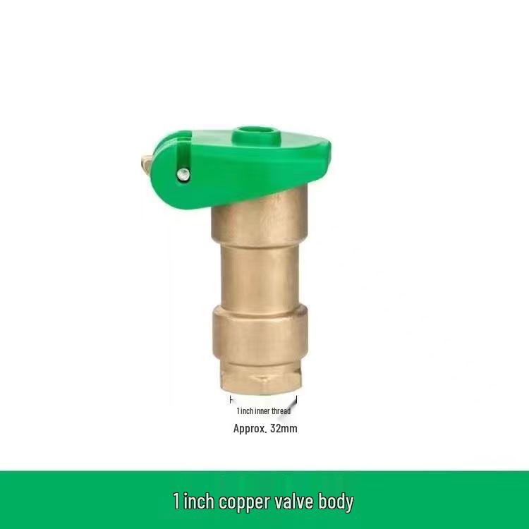 6-Minute Brass Water Outlet Valve Stem with Verdigris Collector and Sprinkler Head for Garden DN20