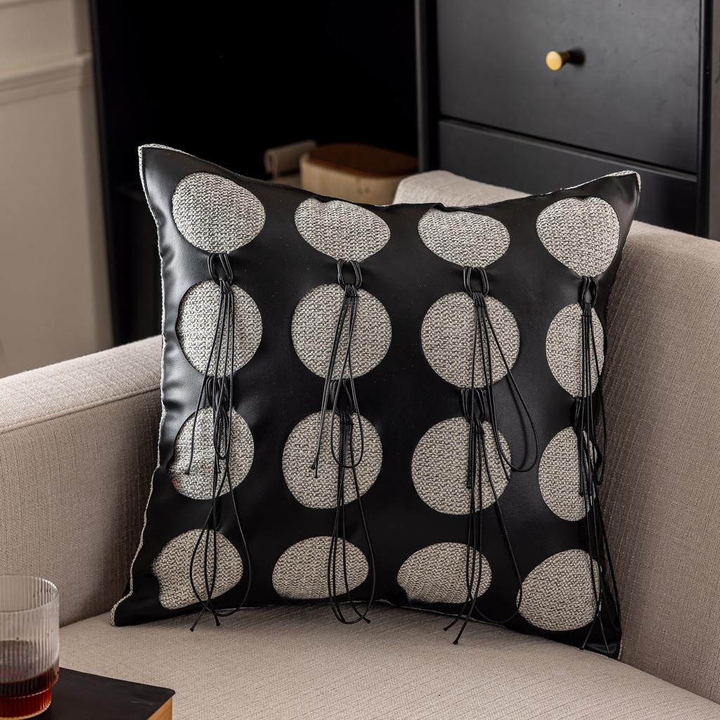 Bubbles Plaid Throw Pillow Cover 45x45CM Sofa Square Waist Cushion Cover Modern Simplicity Decor Home Decorative Pillowcase