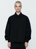 Nodicoma Crinkle String Shirt Jacket Black
