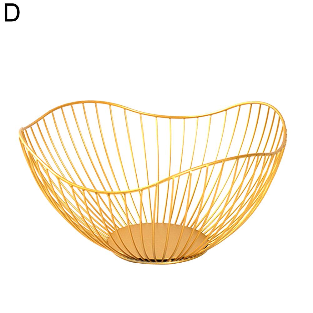 

Европейская фруктовая чаша для мытья фруктов полая сливная корзина корзина для хранения закусок Living Plate V2W6 High end gold-1pcs