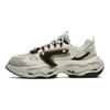 FILA Fusion Comfortable Versatile Fabric Synthetic Leather TPU Low Top Running Shoes Men sneaker Beige Black T12M331105FMO