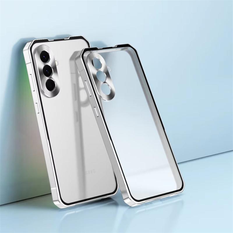 

Matte Backboard Metal Aluminum Alloy Frame Slim Phone Case For Samsung Galaxy A56 A36 A26 A16 5G Shockproof Protect Cover For Galaxy A56