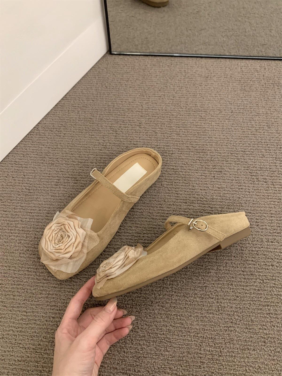 

Плоская подошва нежные вечерние туфли сумка головка полутапочки женские туфли новая одежда сандалии лето новые китайские туфли в китайском стиле 35