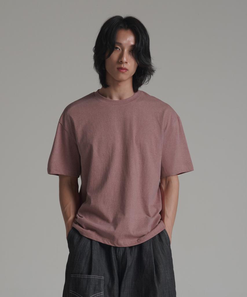 Noming [2Pack] Loose Fit Crop Pigment Short Sleeve (4 Colors)