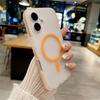 Translucent Matte Magnetic Phone Case for iPhone 16 15 14 13 Pro Max Wireless Charge Soft Shockproof Cover