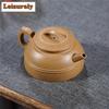 160ml Yixing Purple Clay Teapots Handmade Double Line Pot Raw Ore Section Mud Tea Maker Kettle With Strainer Zisha Tea Set Craft