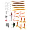 67PCS Fishing Lures Kit Bait Tackle Kit with Hard and Soft Bait Jigs Fishing Hooks for Freshwater and Saltwater