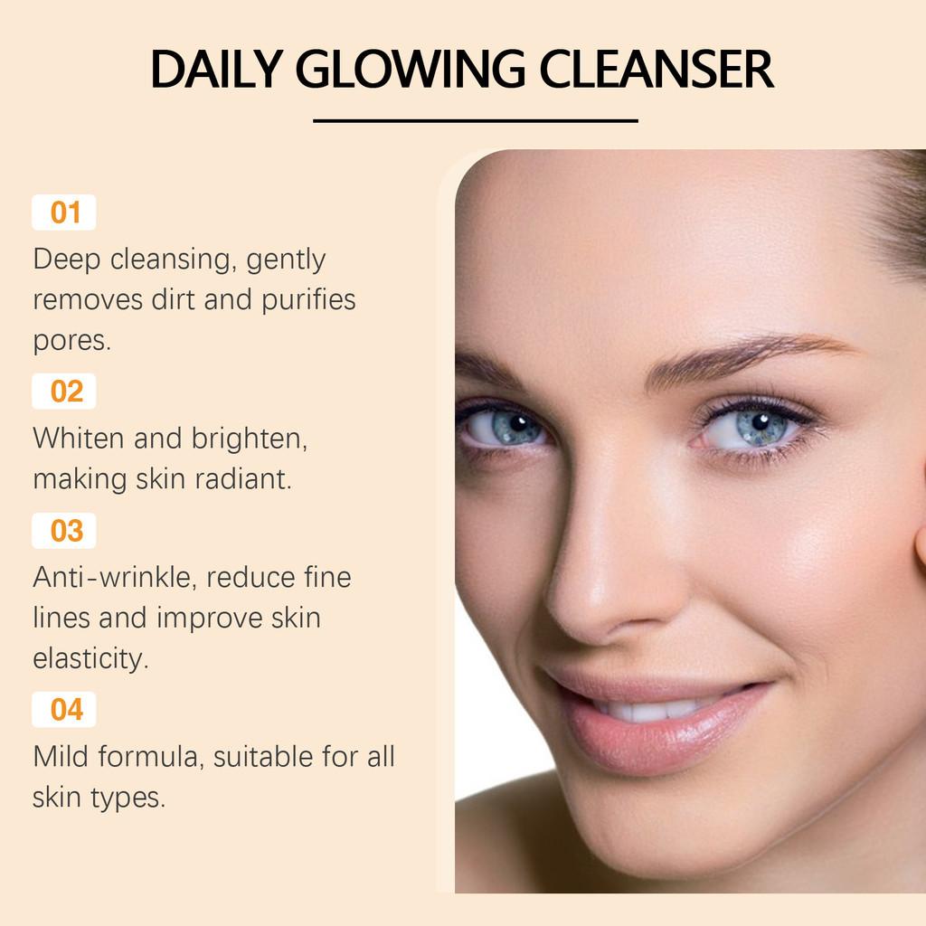 Oceaura Vitamin C Cleanser Brightening Face Wash Gentle Hydrating Nourishing Formula For Radiant Skin