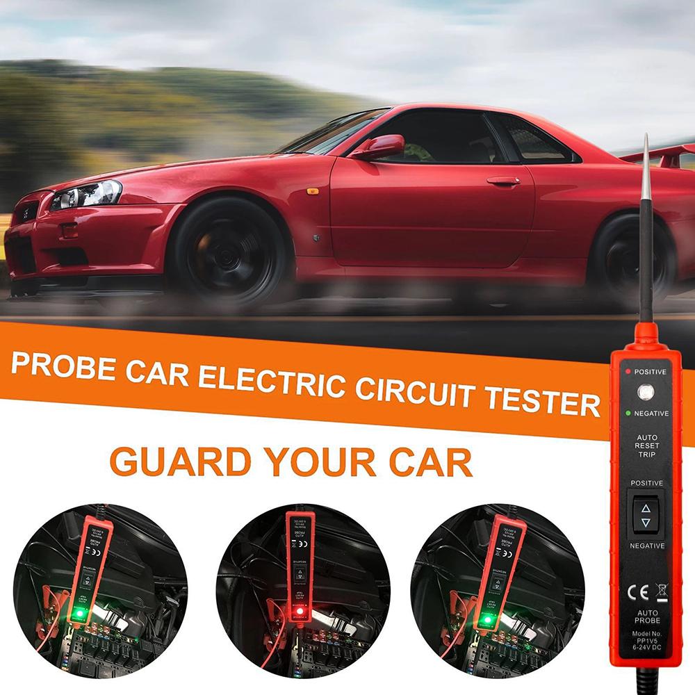 

AERMOTOR EM285 Automotive Electric Circuit Tester Car Electrical System Tester 6-24V DC Drive Test Pen Type A