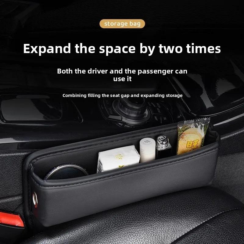 Car Seat Gap Storage Box Leather Storage Box for Chevrolet Spark Captiva Cruze Tracker Orlando Trax Epica Malibu Equinox Sonic