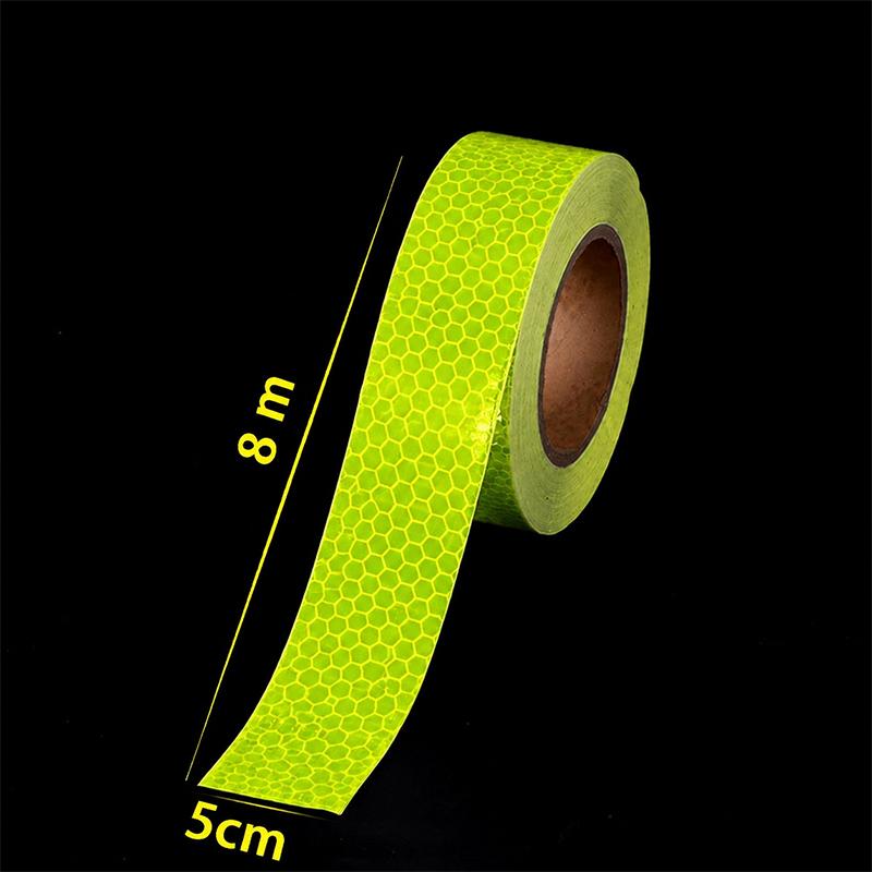 5cm width Reflective Tape 1/3/5/8m Safety Warning Sticker Reflector Protective Tape Strip Film for Trucks Auto Motorcycle VanPinstriping Tape 3
