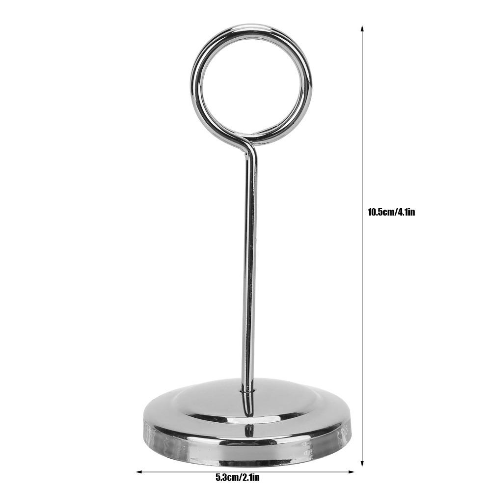 Stainless Steel Table Number Holder Fade Resistant Table Sign Stand Place Card Holder Home