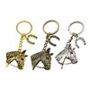 Horse Head Keychain Smooth Touch Key Holder Backpacks Wallets Key Chain Decorative Pendant Key Accessory