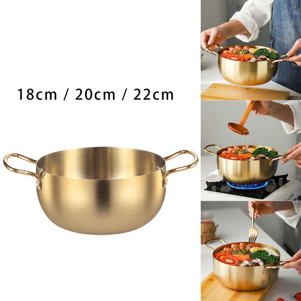 Instant Noodle Pot, Korean Versatile Quick Heating with Handle Korea Ramen Pot for