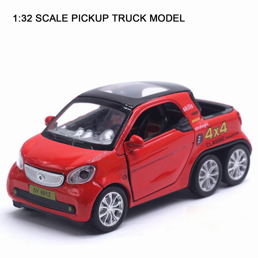 Music Light Car Model Toy 1:32 Scale Pull Back Pickup Truck Model Children Kids Gift
