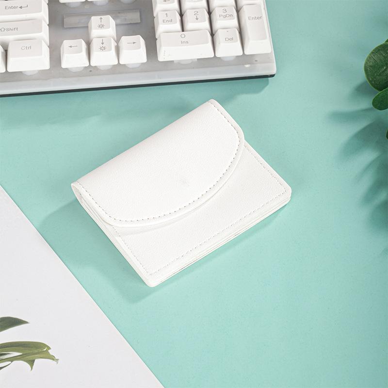 New Women's Wallet, Solid Color Bag, Card Bag, Women's High-end Sense of Small, Simple and Trendy Coin Purse Bag