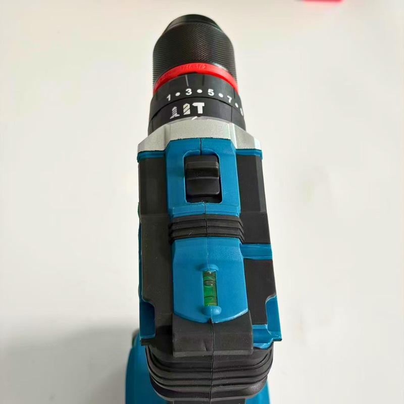 21V Lithium Battery Drill with Metal Chuck - Multi-Function Electric Screwdriver & Pistol Drill