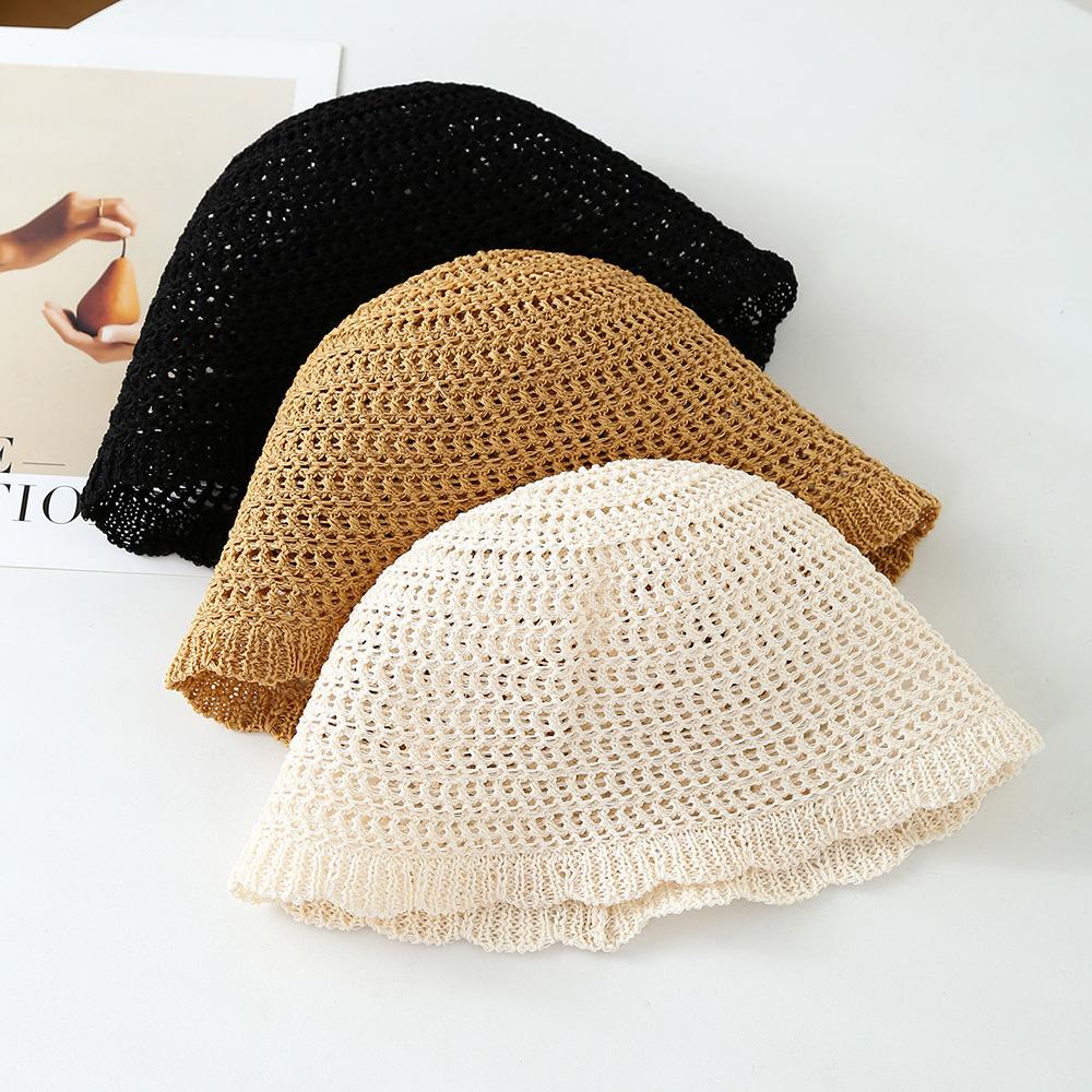 Women's Bucket Hat Spring Summer Hats For Women Short Brim Sunshade Breathable Fisherman Cap Travel Sun Hat Female New Fashion
