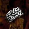 New Style Vintage Viking Celtic Knot Ring Male 316L Stainless Steel Slavic Star of Russia Rings Fashion Jewelry Gifts Wholesale