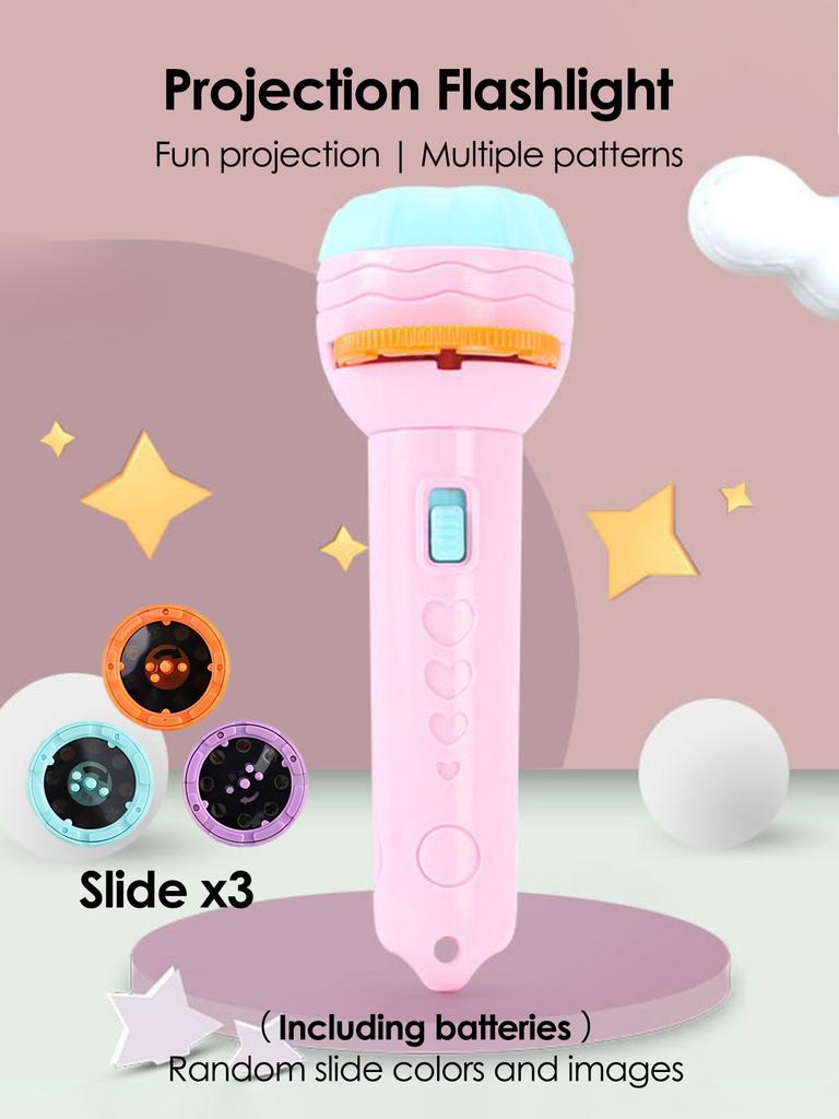 24 Patterns 3/10 Cards Cartoon Projection Flashlight Early Education Cognition Before Bedtime Story Book Puzzle Playthings designed for Children