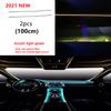 Acrylic Optic Fiber Lights RGB Ambient Light Sound Control With 12V Cigarette Lighter Auto Interior Decorative Atmosphere