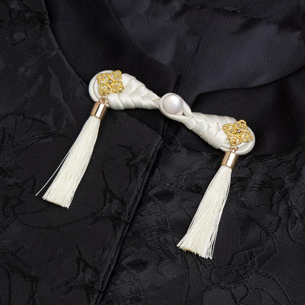 5 Paia Bottoni Chiusura Rana Cinese Nodo Fermaglio Cucito Artigianato Fatto a Mano DIY Fiore Cheongsam Bottone per Tessuto