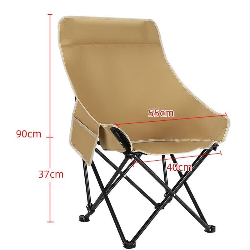 OIMG Portable High-Back Folding Camping Chair