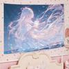 Cute Japanese Anime Girl Tapestry, Cartoon Aesthetic Wall Hanging, Kawaii Decor for Bedroom Dormitory Home Decoration