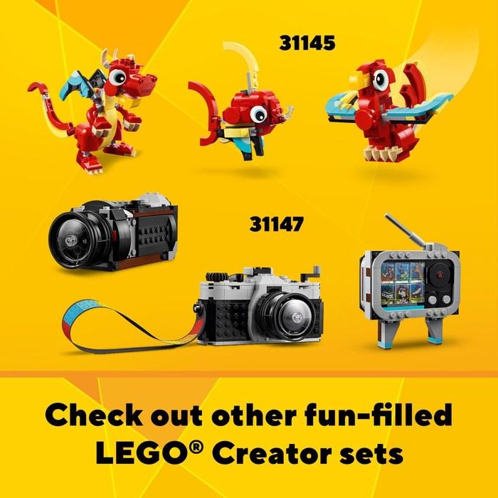 LEGO Creator 3-in-1 Flatbed Truck with Helicopter Toy 31146 Multicolor