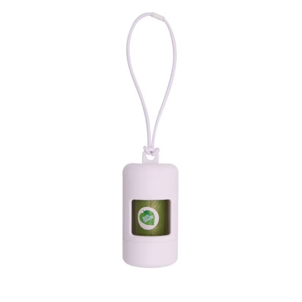 Solid Color Pet Garbage Bag Dispenser Plastic Cylinder Pet Waste Carrier Outdoor Use
