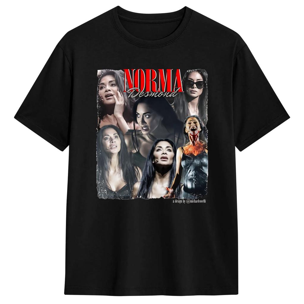 Nicole Scherzinger Norma Desmond T-Shirt Summer Cool T Shirts Pure Cotton Tees Short Sleeve St
