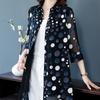 Chiffon Shirt Damen Lang Sommer Plus Polka Dot Lockeres T-Shirt Modisches Lockeres Freizeithemd