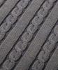 TRILLION Vintage Washed Cable Half Sleeve Knit [Lavender Grey]