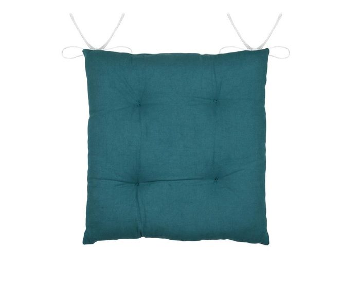 Assise de chaise - Suncoast - Matelassée - 38 x 38 cm - Couleur canard