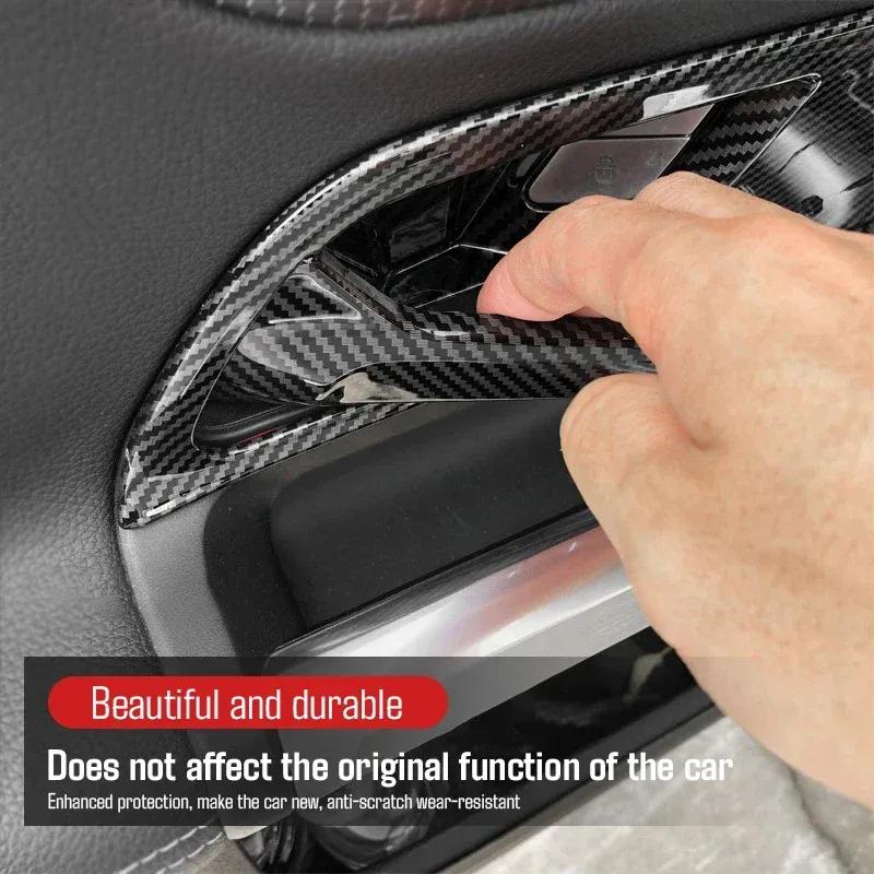 4PCS Inner Door Handle Bowl Frame Trim Stickers For Mercedes-Benz GLB/GLA/EQA/EQB-Class X247 200 250 35AMG -2024