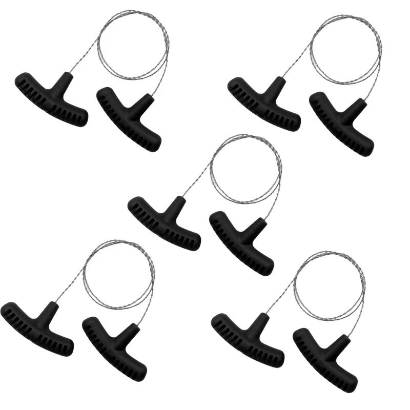 High-quality Multi-purpose Mini Pocket Wire Saw Stainless Steel Wire Saw Orange Outdoor Camping Emergency Survival Gear Tools